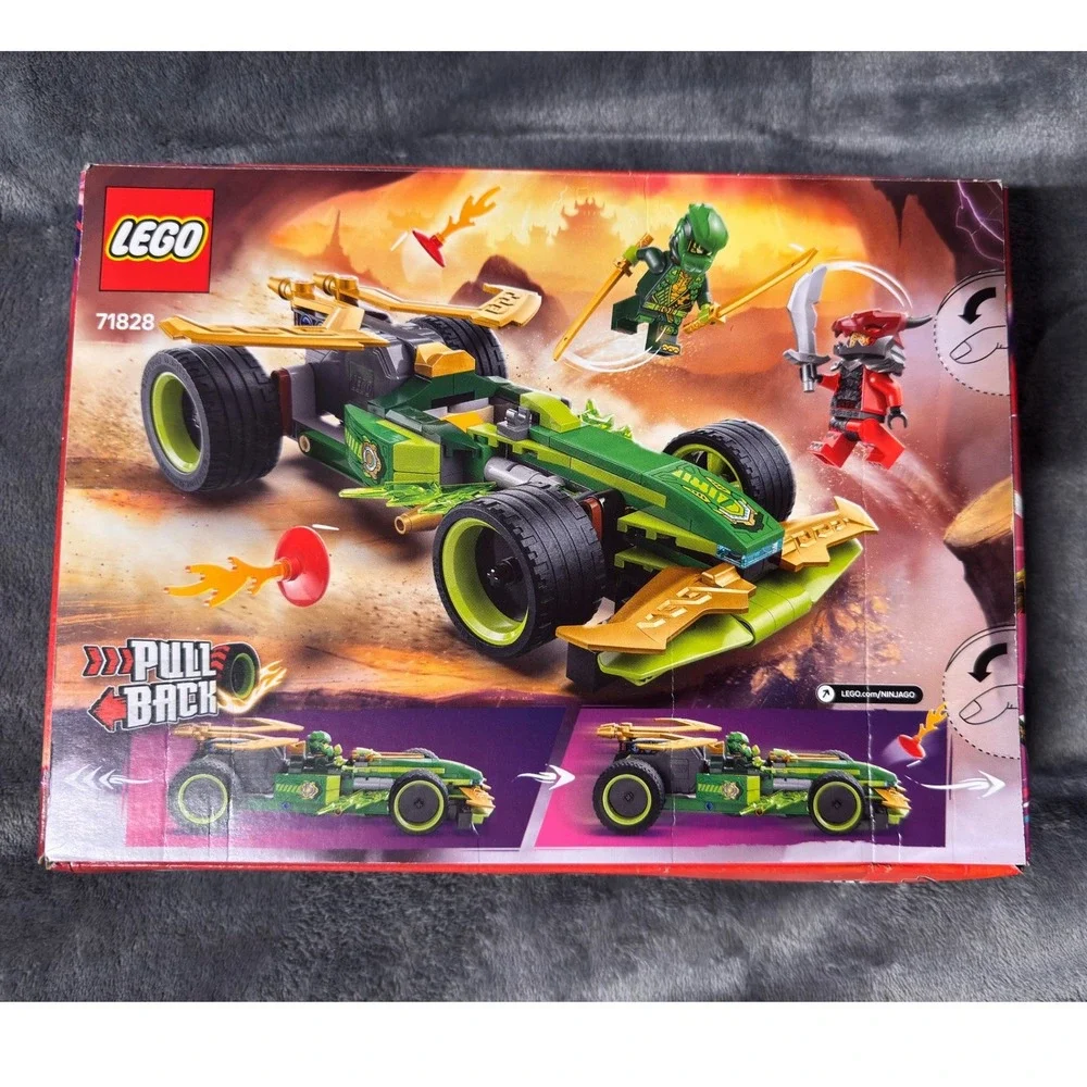 LEGO Ninjago 71828 Lloyds Pull-Back Race Car Dragons Rising 181 Pcs New Box Wear